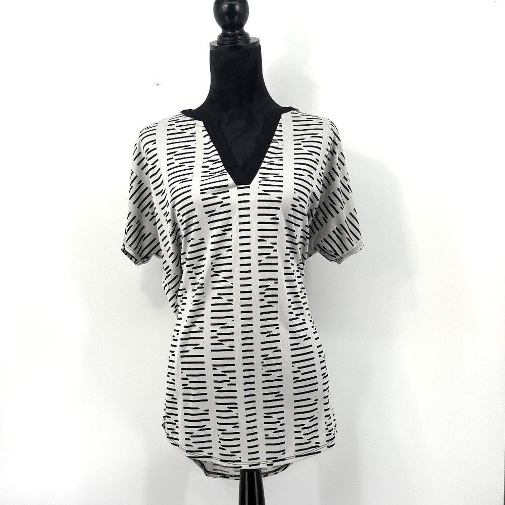 Worthington Geo Pattern Blouse Size XL